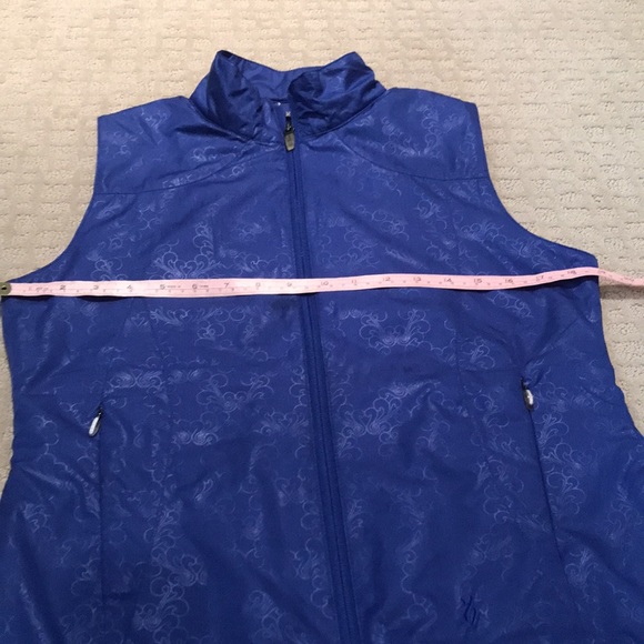 Fabulous royal blue Lopez vest with zip front and draw string bottom - Picture 14 of 16